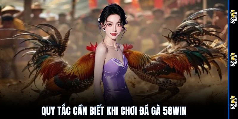 Quy tắc cần biết khi chơi đá gà 58WIN