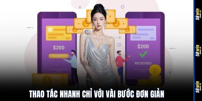 Thao tác nhanh chỉ với vài bước đơn giản